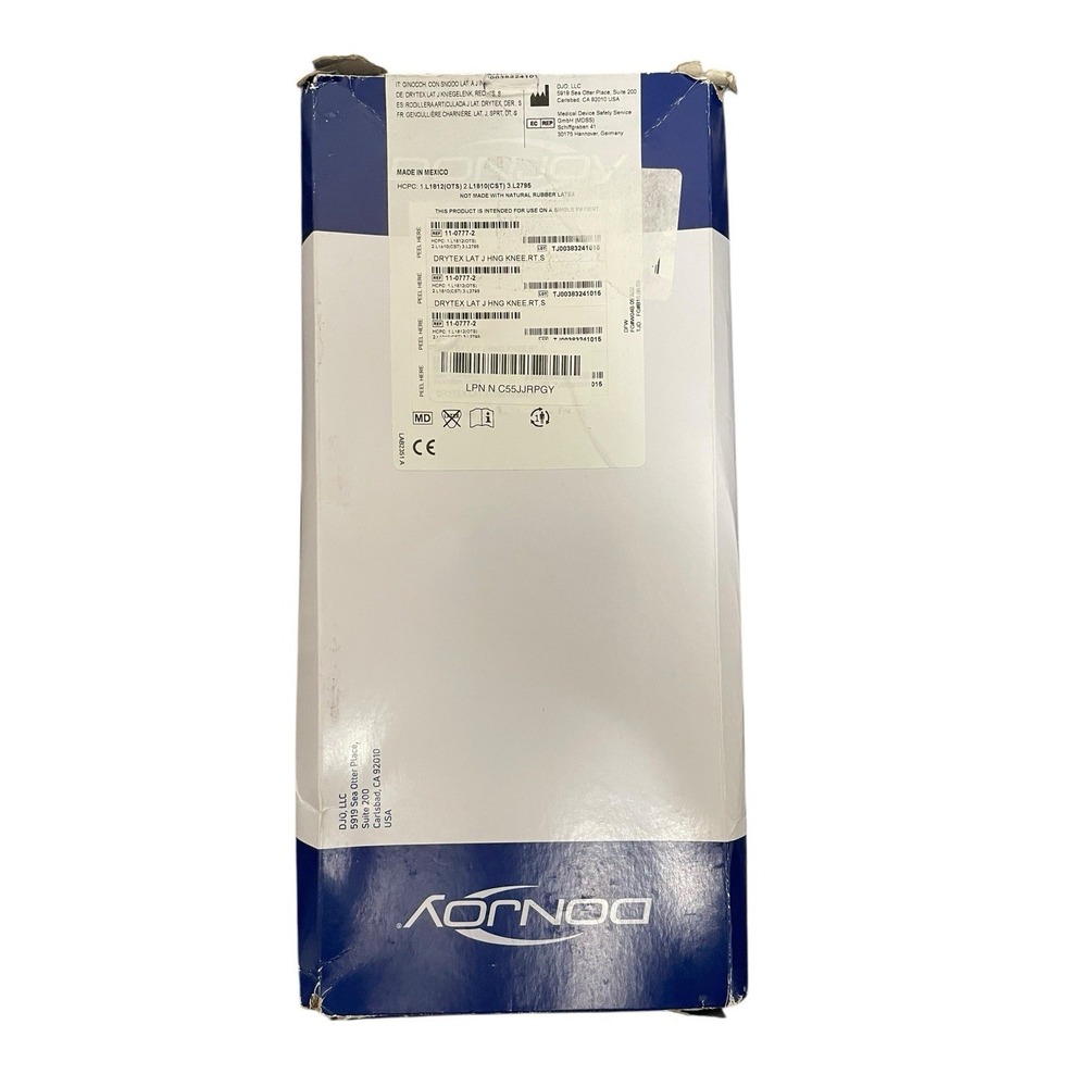 DONJOY DRYTEX - Lateral J Hinged Knee Wrap, Right Leg, Small